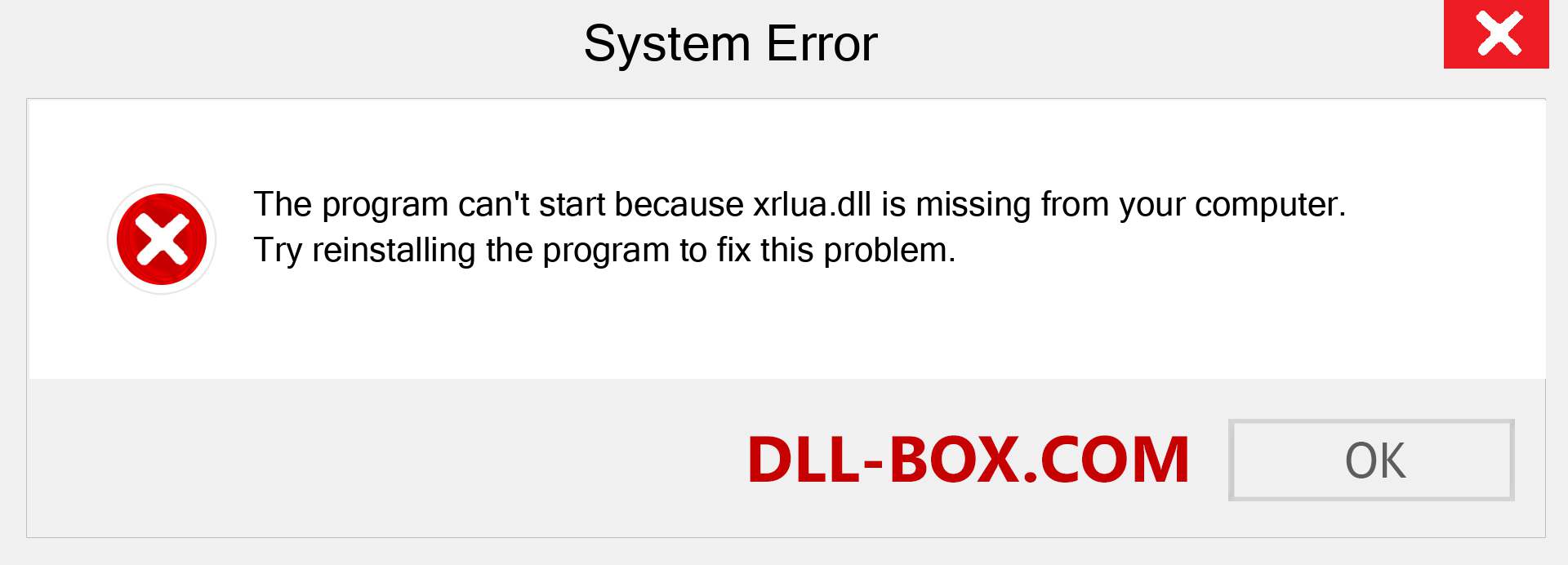  xrlua.dll file is missing?. Download for Windows 7, 8, 10 - Fix  xrlua dll Missing Error on Windows, photos, images